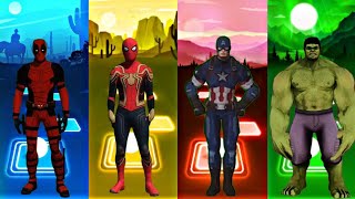 Telis Hop EDM Rush - Deadpool vs Spiderman vs Captain America vs Hulk screenshot 4