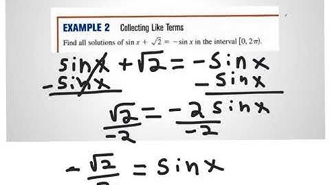 Solving Trig Equations Using Inverse Properties Example 2