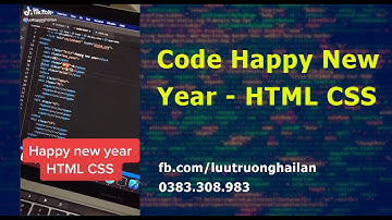 Code Happy New Year - HTML CSS