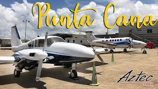 Speaking SPANISH to ATC? - Piper Aztec Flight Vlog | ATC AUDIO (MDPC-MDJB)