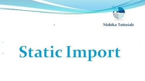 Java Interview 07 - Static Import