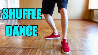 HOW TO SHUFFLE DANCE. FAST TUTORIAL. T-STEP FOOTWORK.