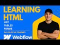 HTML Basics for Webflow - Lists, Tables, Forms - Learn with me