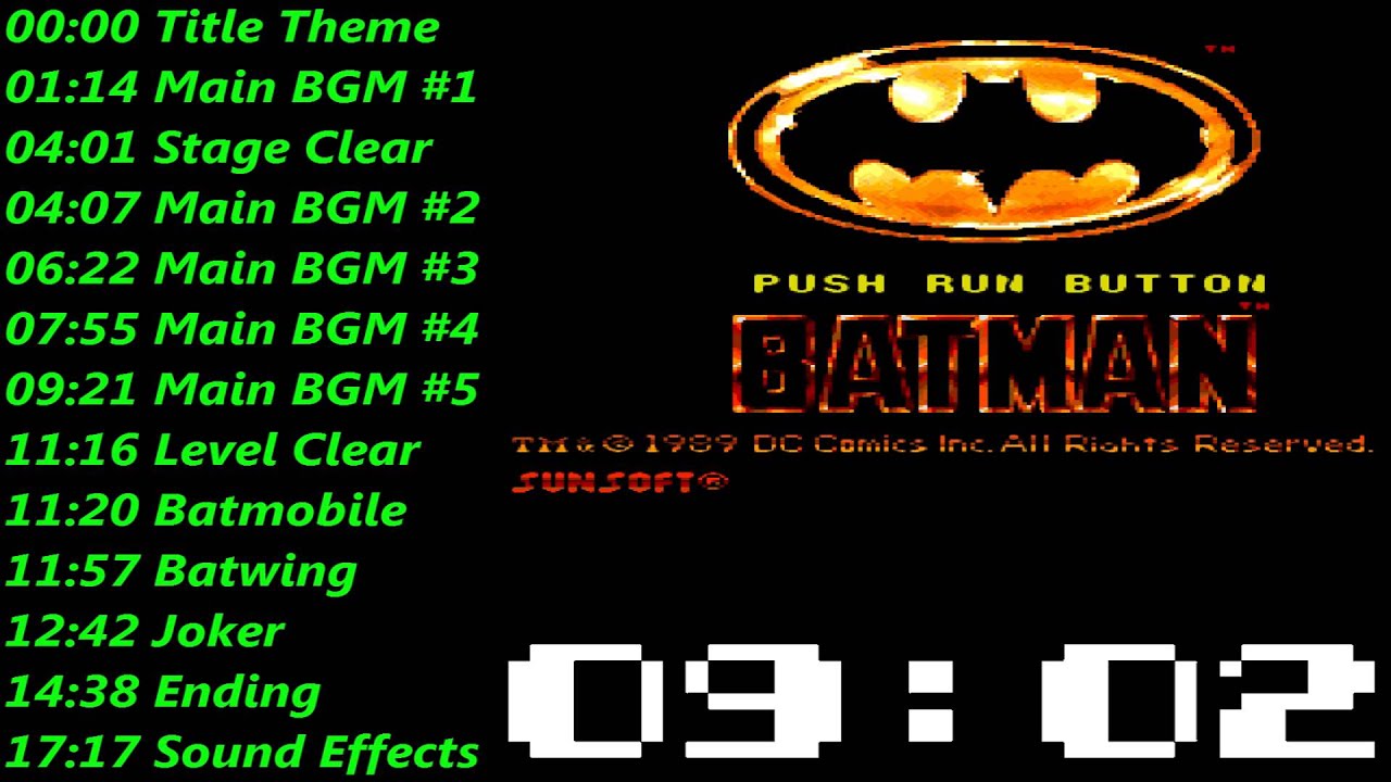 Song of the Day M8W1D7 - 1980s - Batman (NES) - Streets of Desolation |  BoardGameGeek