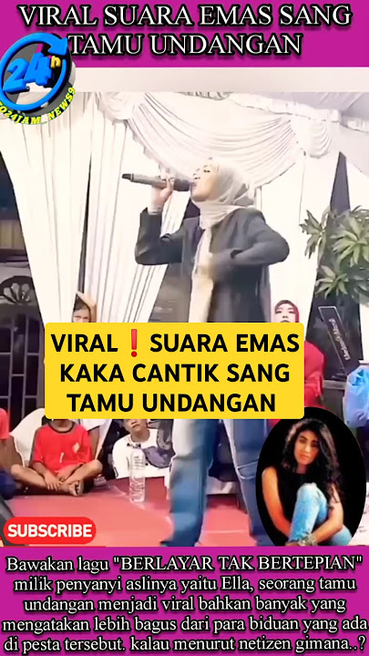 VIRAL KAKA CANTIK BERSUARA EMAS || BERLAYAR TAK BERTEPIAN-ELLA COVER #cover #shorts #trending #news