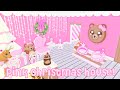 Cute Pink Christmas Tiny Home Speedbuild &amp; Tour! | Roblox Adopt Me House Ideas | Riivv3r