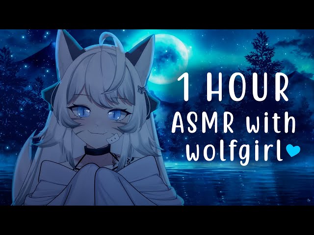 [ASMR] Fall Asleep With a WolfGirl! 🐺 Close Breathing & More (1HOUR) | by a Catgirl Vtuber🐱
