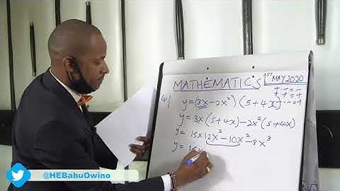 BABU OWINO THE TEACHER!KCSE Mathematics Revision with Hon.Babu Owino!GENIUS!