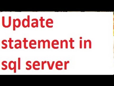 Update statement in sql server-vlr training conditional formatting