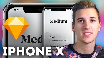 The first UI Design for the iPhone X in Sketch • Sketchapp Tutorial / Sketch Tutorial