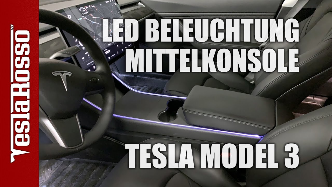 Armlehne） PACEWALKER LED Innenbeleuchtung Auto für Tesla Model3 ModelY,RGB Auto Innenraumbeleuchtung mit APP Control für iPhone Android（Verteilt in The Central Control 