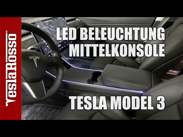 Umgebungsbeleuchtungsset für die Mittelkonsole für Tesla Model 3