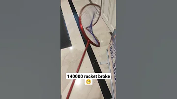 14000/- LINING Airstream n99 racket gold medal edition racket broke😭😭😭😭