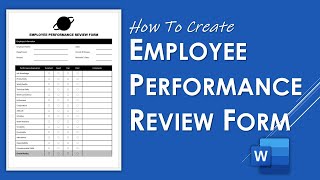 Cara Membuat Form Review Kinerja Karyawan di Word | Desain Templat Kinerja