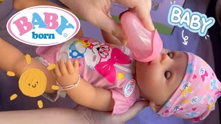 NEW Baby Born Magic Girl 💖 Unboxing, Feeding and Diaper Change 🍼👶