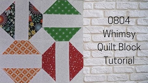 0804 Whimsy Free Quilt Block Tutorial and Jelly Roll  Pattern | Block of the Day 2023 | AccuQuilt