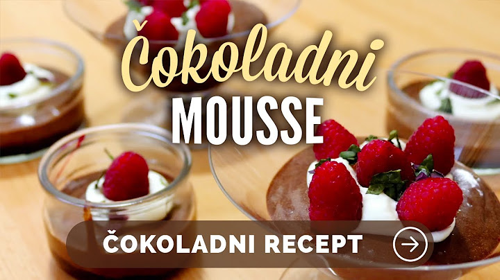 Čokoladni mousse z malinami | Mojačokolada.si