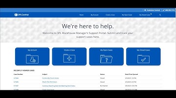 3PL Warehouse Manager Support Portal Tutorial | Case Management