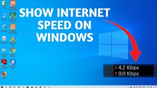 How to Display Internet Speed on the Taskbar in Windows? @ManishFastTechnical screenshot 2