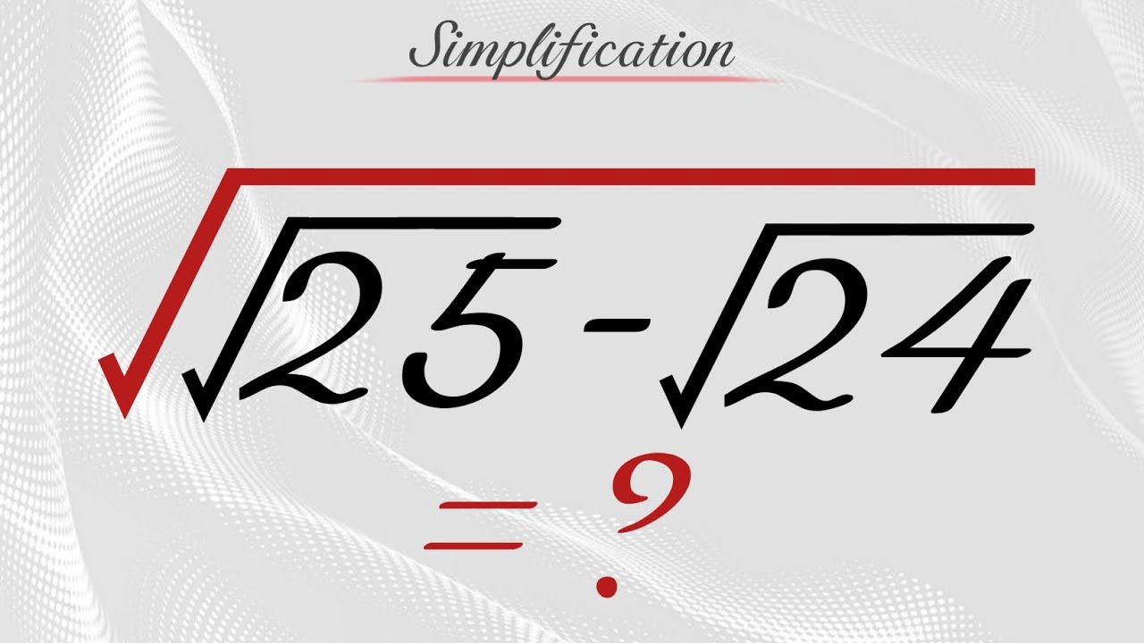 a nice Simplification maths /Olympiad maths/ solution/#nkishor - YouTube