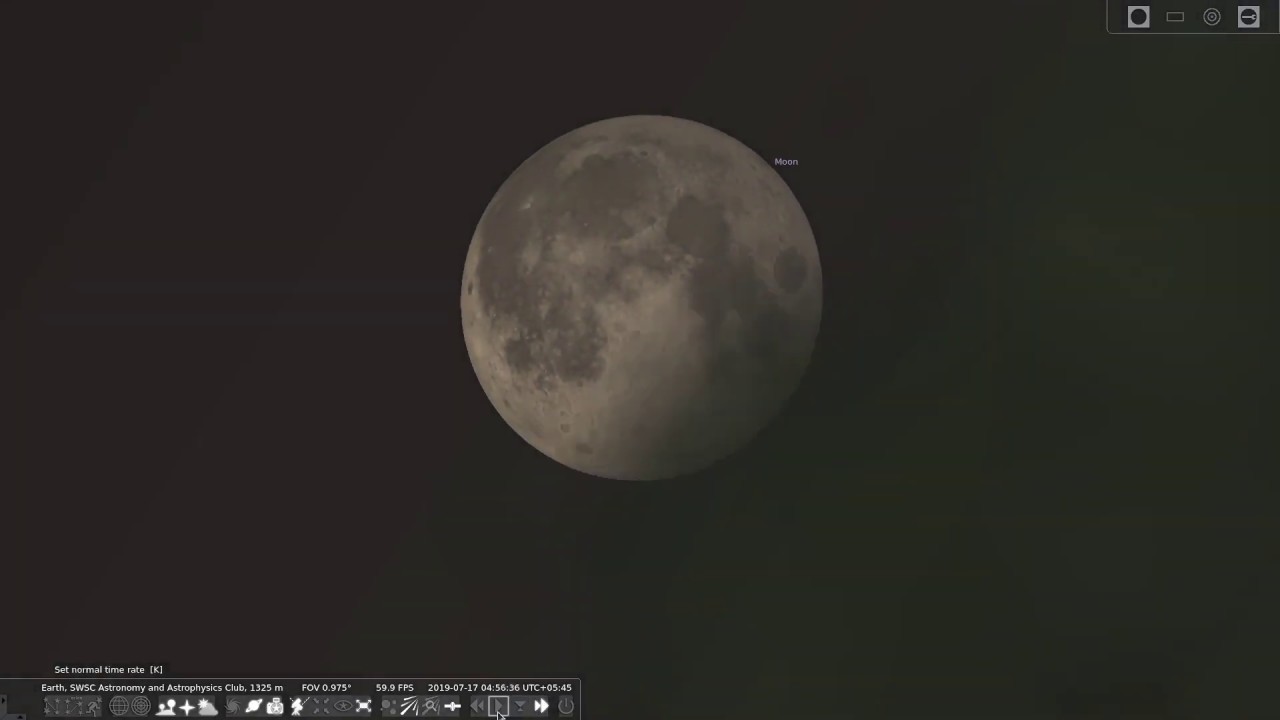 Partial Lunar Eclipse 2019 July 16th-17th 2019 (Simulation) - YouTube