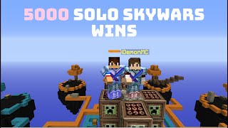 5000 Solo Skywars Wins Video | CubeCraft Skywars