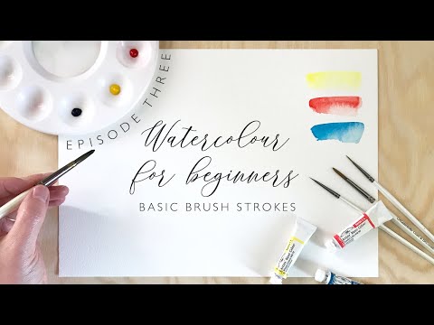 Watercolour For Beginners: How to do Basic Brush Strokes