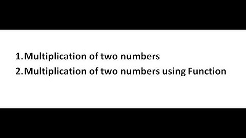 Multiplication of two numbers in python using simple way and using function also