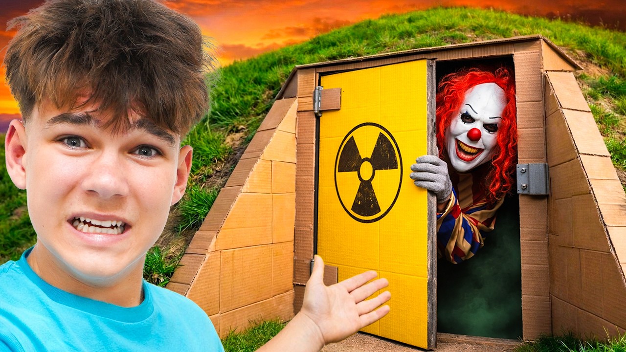 I Spent 24 Hours in a Giant Cardboard Bunker… It Got Dangerous - YouTube