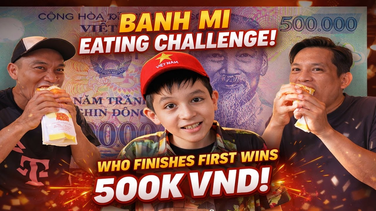 КТО МОЖЕТ СЪЕСТЬ БАН МИ БЫСТРЕЕ?! 😳 | Вьетнамский конкурс уличной еды