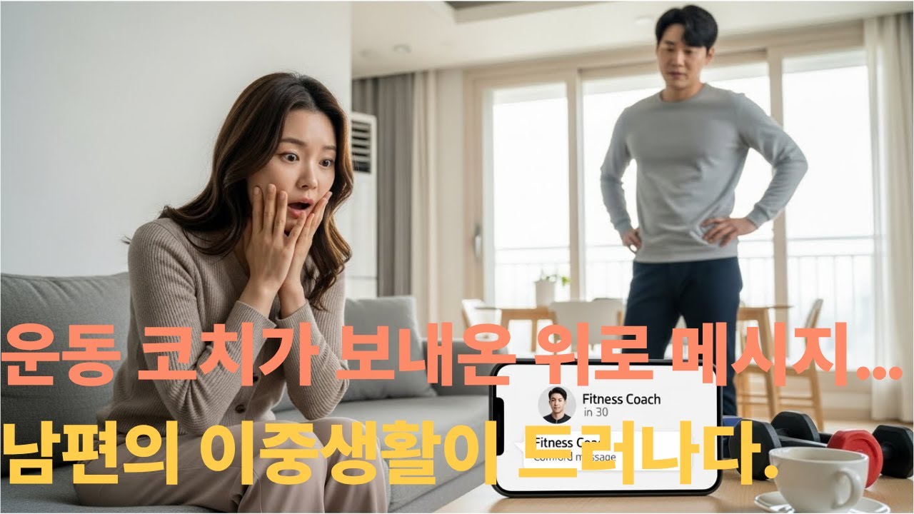 운동 코치가 보내온 위로 메시지… 남편의 이중생활이 드러나다