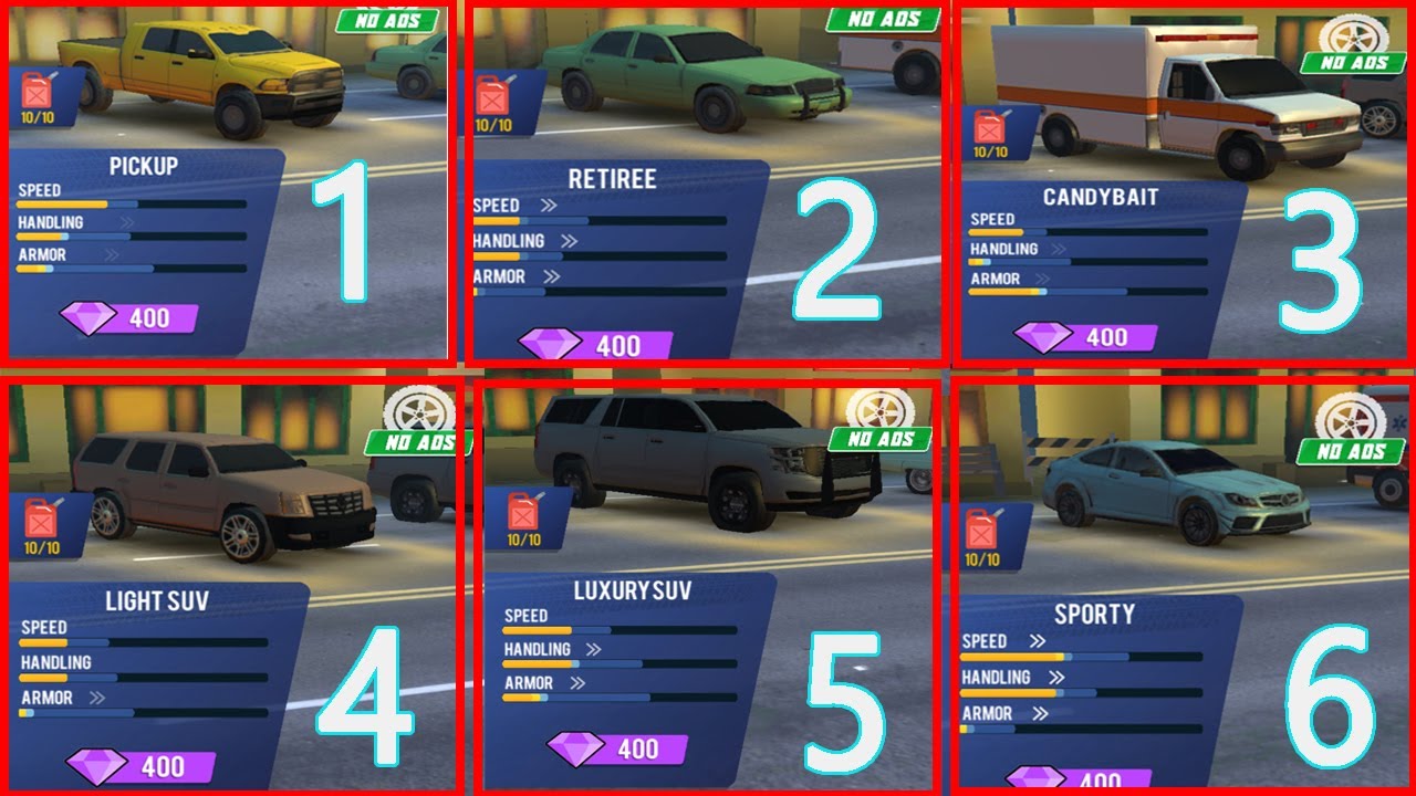Rush Hour 3D Games All CARS Racing best racing car,rush