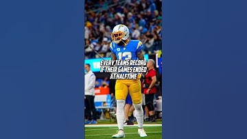 Every Teams Record If Their Games Ended At Halftime! #godisgood #nfl #roadto4k #edit #shorts #editor