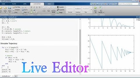 Introduction of Live Editor in Matlab