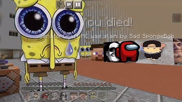 Sad SpongeBob Nextbot Added in Minecraft PE | #minecraftpeaddons