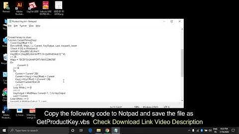 How to find Windows Product Key Using VB Script