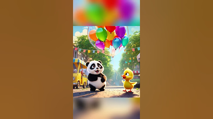 Cute Duck And Its Balloon #Cartoon #Animation