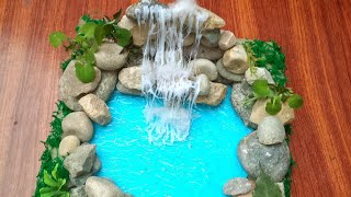 #beautifull water fall art# beauty of nature #water fall with gloue gun# noors world