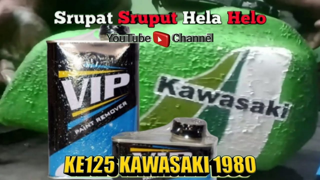 KE125 Kawasaki Part 2 Tutorial VIP Paint Remover  