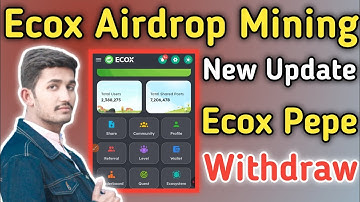 Ecox Airdrop Mining App | Ecox Pepe Coin New Update Withdraw | Ecox Claim Airdrop Crypto 2025