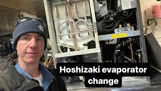 Hoshizaki ice machine repair  evaporator replacement