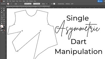 Single Asymmetric Dart Manipulation in Adobe Illustrator