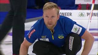 Kevin Koe Runback double vs. Niklas Edin In-off for 2 (WMCC 2019)