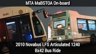 MTA: 2010 Novabus LFSA 1240 Bx42 Bus Ride
