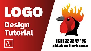 Illustrator tutorial - BBQ restaurant | how to design ep.1