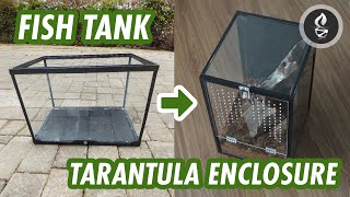 HOW TO MAKE a Tarantula Enclosure From an Old Fish Tank by dna design 845 views 6 months ago 4 minutes, 55 seconds