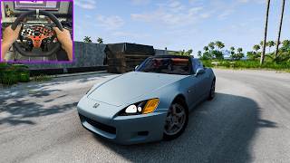 This Looks Too Real! HONDA S2000 | POV Driving 4K & crashes | BeamNG.drive Steering Wheel screenshot 5