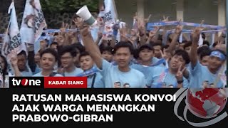 Mahasiswa dan Aktivis Siap Menangkan Prabowo-Gibran Satu Putaran | Kabar Siang tvOne