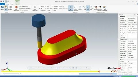 Contour finishing -Toolpath 3D - Mastercam for beginners