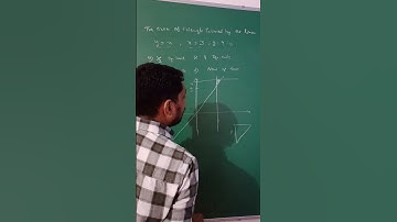 the area of triangle formed by the line x = 3 Y = 4 and x = y is #mathscrush
